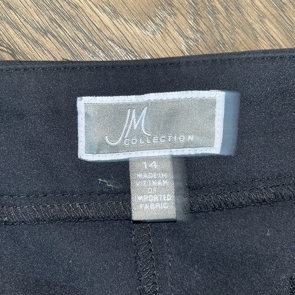 JM collection women’s black pants trousers Size 14 work wear - Picture 4 of 8